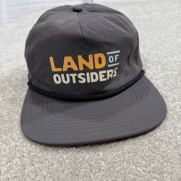 Brist Blanks Land of Outsiders Michigan Hat Gray Baseball Cap Nylon Adjustable - Picture 2 of 11